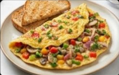 Sebzeli Omlet